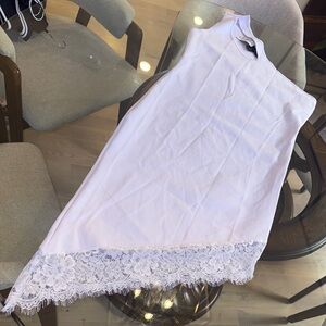 Ashley Stewart White one shoulder dress